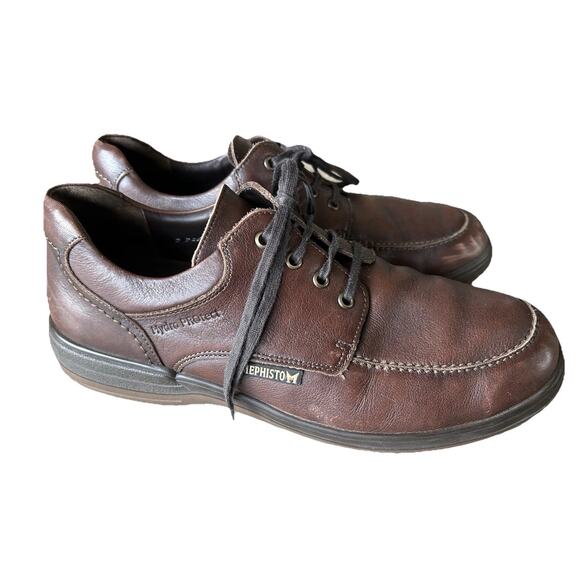 Mephisto Douk Brown Leather Comfort Walking Shoes Mens 10 Waterproof Derby main image 8